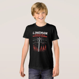Lineman Humour: Up Poles Like a Mountain Climber Tri-Blend Shirt
