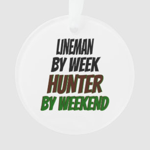 Lineman Hunter Ornament