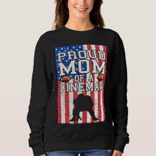 Lineman Mom Linemom American Football Linemen Prou Sweatshirt