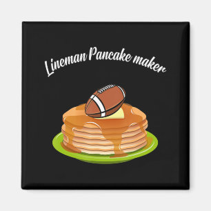 Lineman Pancake maker Football Magnet