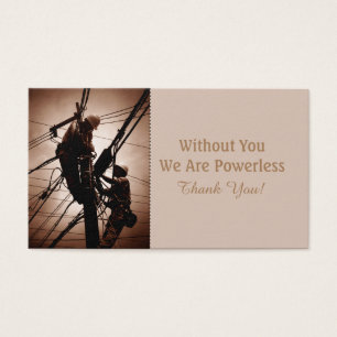 Lineman Thank You Card