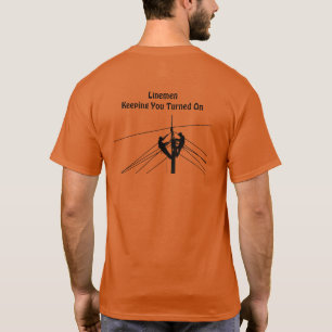Linemen Turned On  T-Shirt