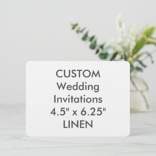 LINEN 6.25" x 4.5" Wedding Invitation