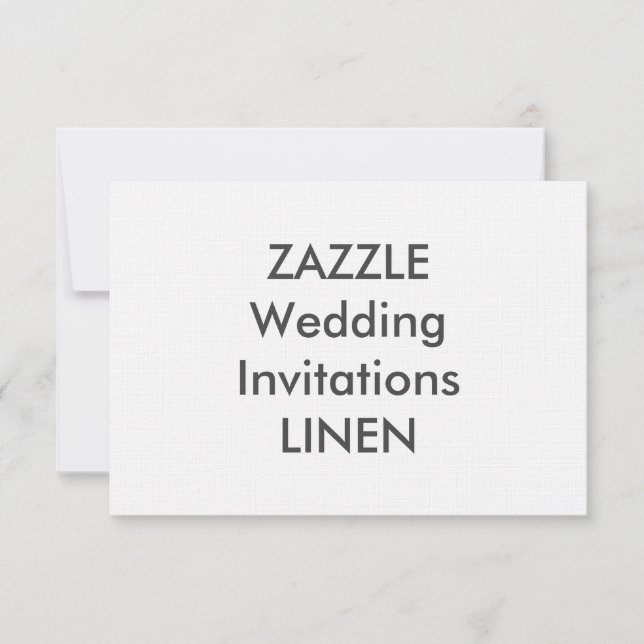 LINEN 6.25" x 4.5" Wedding Invitations (Front)