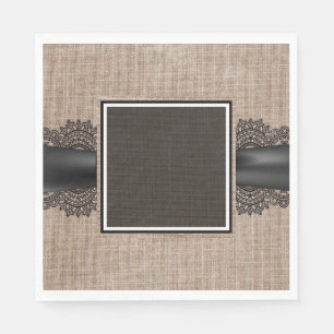 Linen and lace napkin