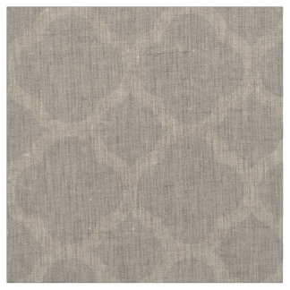 Linen Beige Modern Quatrefoil Large Scale Fabric