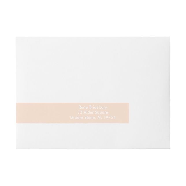 Linen Classy Full Colour Wraparound Address Label (Front)