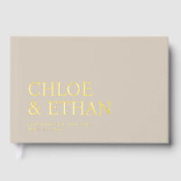 Linen Coloured Modern Wedding Foil