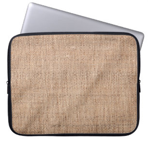 Linen duck coarse grain canvas crumpled vignette t laptop sleeve
