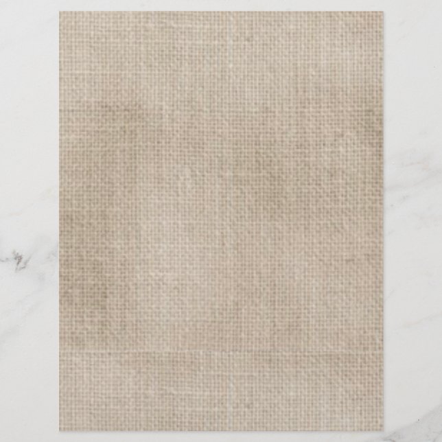 Linen Look Rustic Scrapbook Paper (Front)