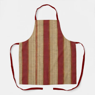 Linen Luxury Trendy Burgundy Gold Collection Apron