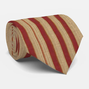 Linen Luxury Trendy Burgundy Gold Collection Tie