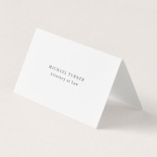 Linen Minimalist Professional Attorney at Law Business Card