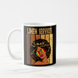 Linen Services Afro African American Black History Coffee Mug