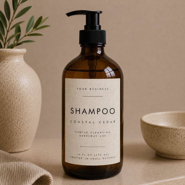 Linen Shampoo Business Branding Label (Creator Uploaded)