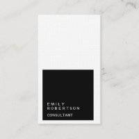 Linen Simple Plain Black & White Modern Minimalist