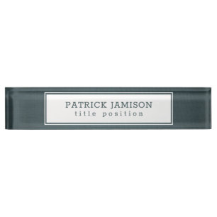Linen Texture Desk Name Plate