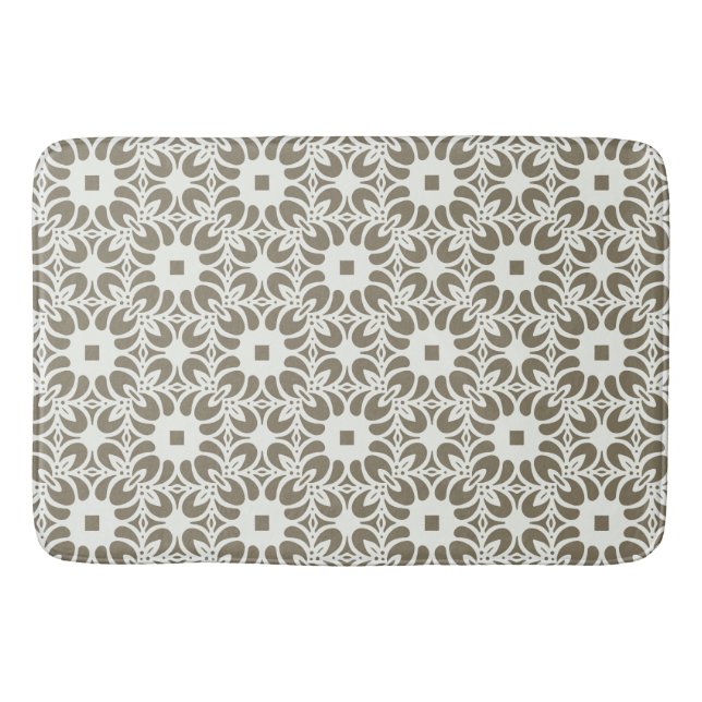 Linen Trellis Bath Mat (Front)