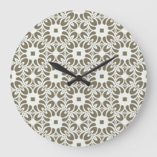 Linen Trellis Large Clock