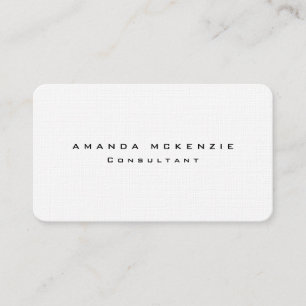 Linen Trendy Unique Creative Minimalist Design Business Card