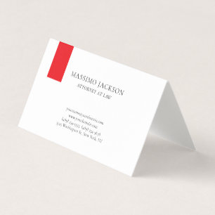 Linen Unique Attorney at Law Simple Business Card