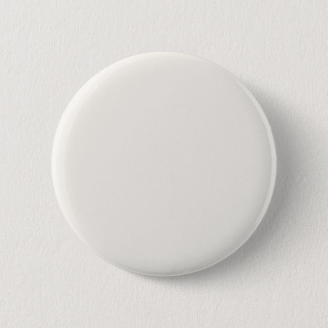 Linen White, Off-White  6 Cm Round Badge (Front)