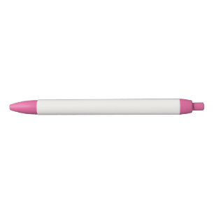 Linen White, Off-White  Black Ink Pen