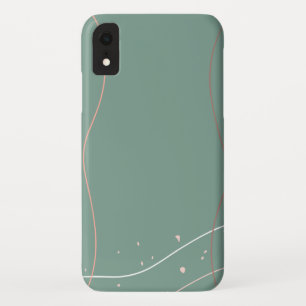 Lines Aesthetic Green Background Pastel Background Case-Mate iPhone Case