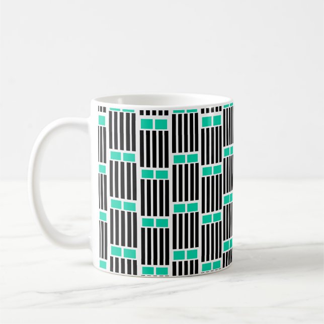 Lines and Boxes  Coffee Mug (Left)
