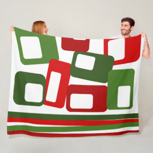 Lines and Rectangles  Fleece Blanket