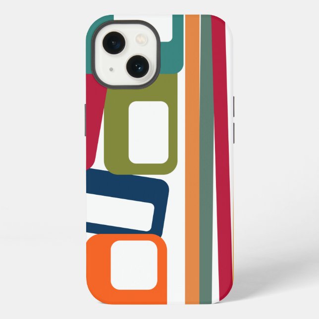 Lines and Rectangles  iPhone Case (Back)