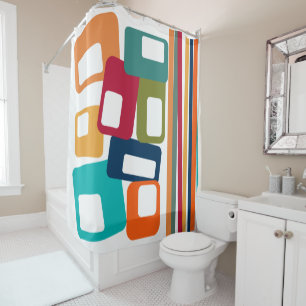 Lines and Rectangles  Shower Curtain