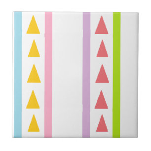Lines and triangles pattern tile