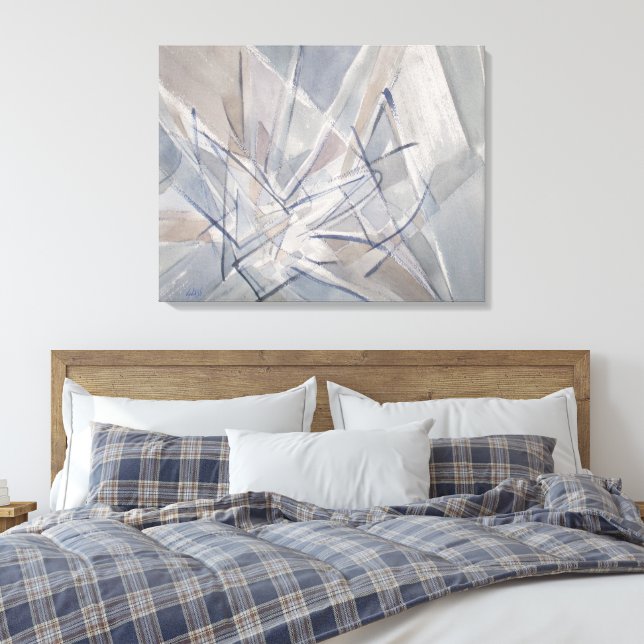 Lines Appraised Canvas Print (Insitu(Bedroom))