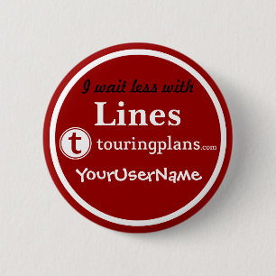 Lines Button - Design 3 (Red)
