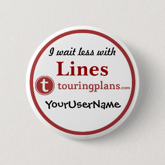 Lines Button - Design 3 (White)