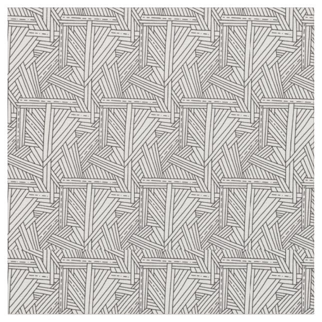 Lines grid rattan  fabric (Close Up)