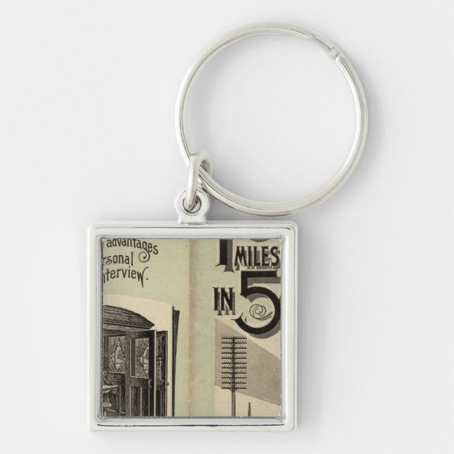 Lines in Maine Key Ring (Front)