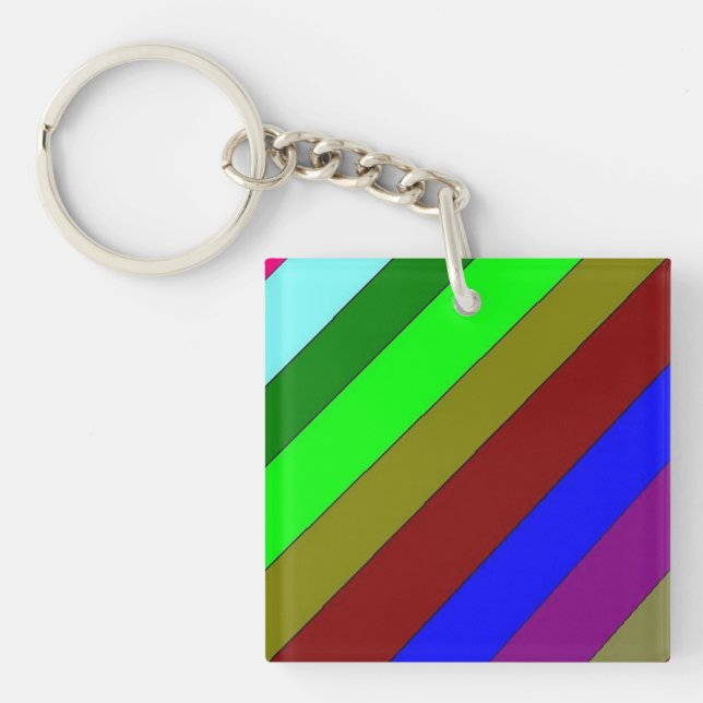 Lines Key Chain (Front)