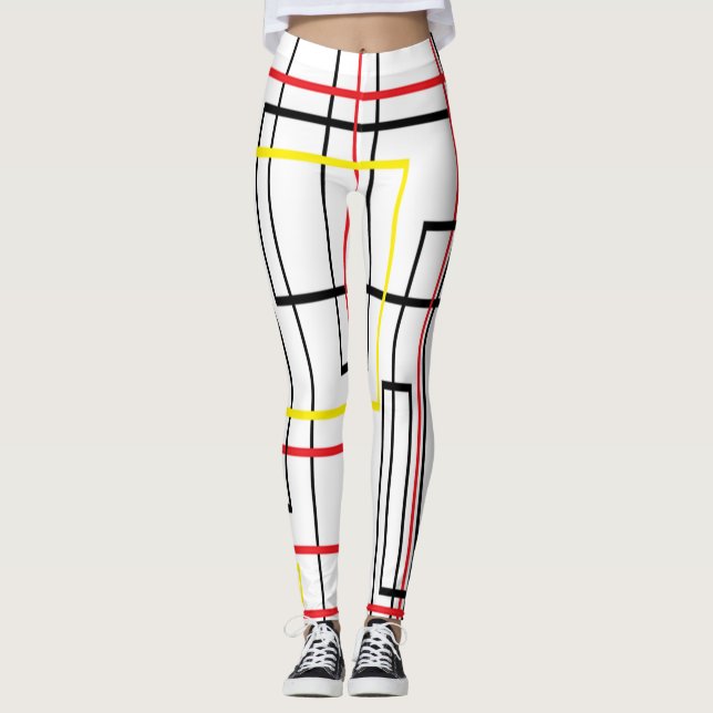 Lines Network Cool Leggings (Front)