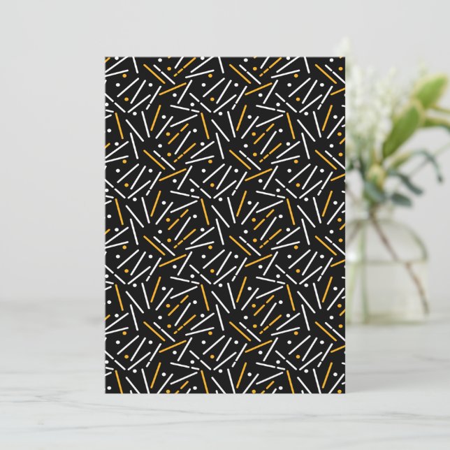 Lines Pattern 4 Thank You Card (Standing Front)