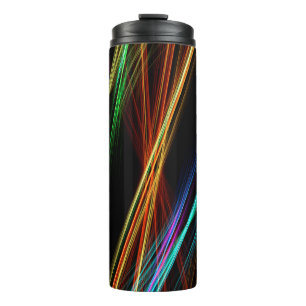 Lines shine background light thermal tumbler