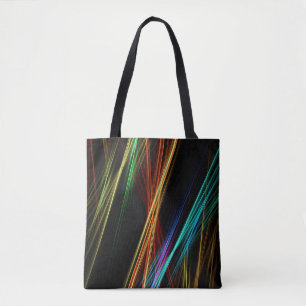Lines shine background light tote bag