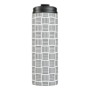 Lines Squared Thermal Tumbler