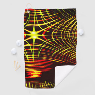 Lines that repeat in wave and light effect? golf towel