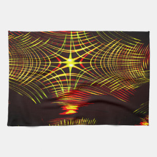 Lines that repeat in wave and light effect? tea towel