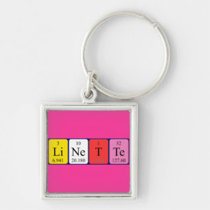 Linette periodic table name keyring