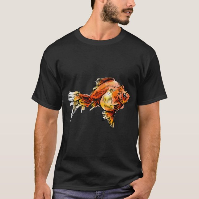 Linework Goldfish T-Shirt (Front)