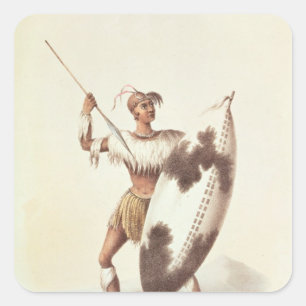 Lingap, a Matabili Warrior Square Sticker