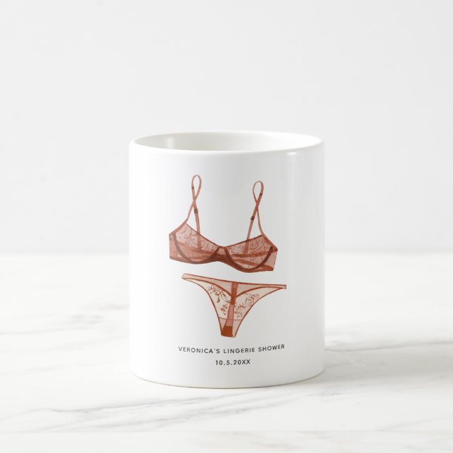 Lingerie Blush Bridal Coffee Mug (Center)